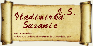 Vladimirka Susanić vizit kartica